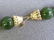 Marked 14k Solid Gold Clasp on 36" 11mm Green Jade - 3