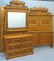 Wonderful American Circa 1880's 2 PC Oak Eastlake