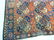 Antique 1920's Afgan Hand Tied Wine, blue & beige - 4