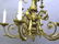 Circa 1900 6 Arm Cast Bronze French Chandlier with - 3