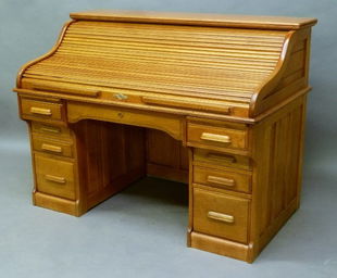Oak Roll Top Desk By A H Revell Co Chicago Apr 14 2019 Leonard Auction Inc In Il