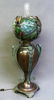 Rare Circa 1890's Oil Lamp with Fantastic Slag Glass