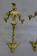 C 1900 Cast Bronze Candleabrum w/ Unique Leafage Décor - 4