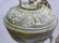 Large 1890 Solid Bronze Oil Chandelier with Majolica - 5