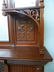 Circa 1880's Solid Cherry Fireplace Mantel with Carved - 8