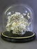 19th Century Glass Dome w/Hand Made Shell Floral