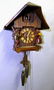 Signed Black Forest Carved Coo Coo Clock with Boy and