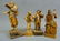 4 Hand Carved Wooden Figures with Musicians and