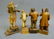 4 Hand Carved Wooden Figures with Musicians and - 2