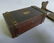 2 pieces C 1910 Mission Style Oak Box w/brass & Folding - 2