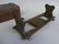 2 pieces C 1910 Mission Style Oak Box w/brass & Folding - 4