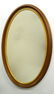 American Circa 1860's Walnut Oval Mirror with Gilded
