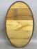 American Circa 1860's Walnut Oval Mirror with Gilded - 2