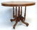 Circa 1860's Walnut Oval Wood Top Parlor Table with