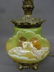 Great Circa 1890's Oil Lamp with Winged Angels on glass - 2