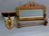Circa 1880's Walnut Towel Rack with Mirror and Shelf -