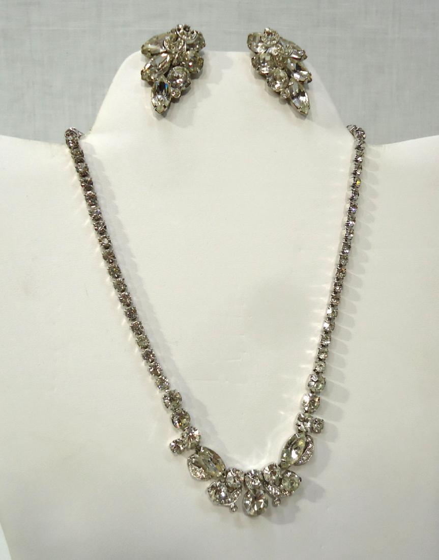 Eisenberg Ice Choker & Earrings: 13" Choker w/ 3" Ext. w/ 1 3/8" Boxed Earrings