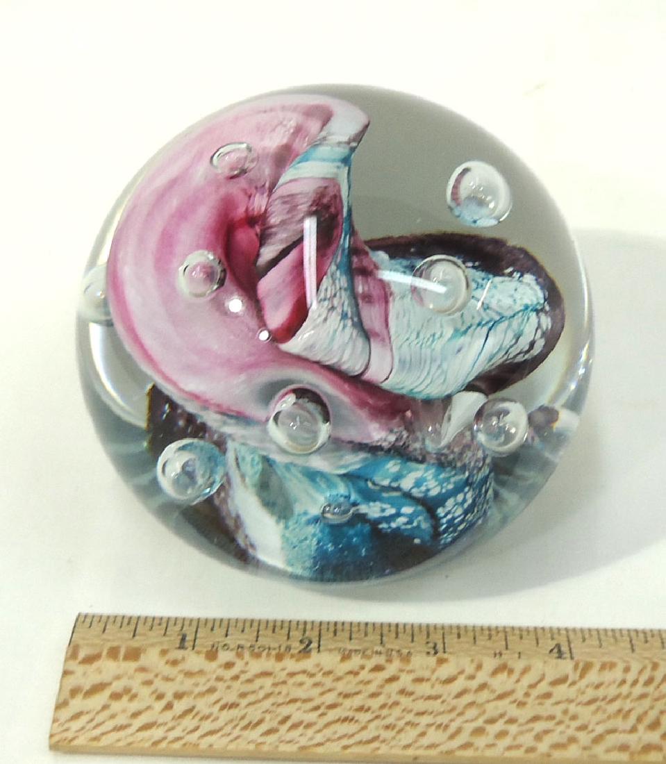 Beautiful 3lb 9oz Paperweight: "Gibson" 4 1/4"W