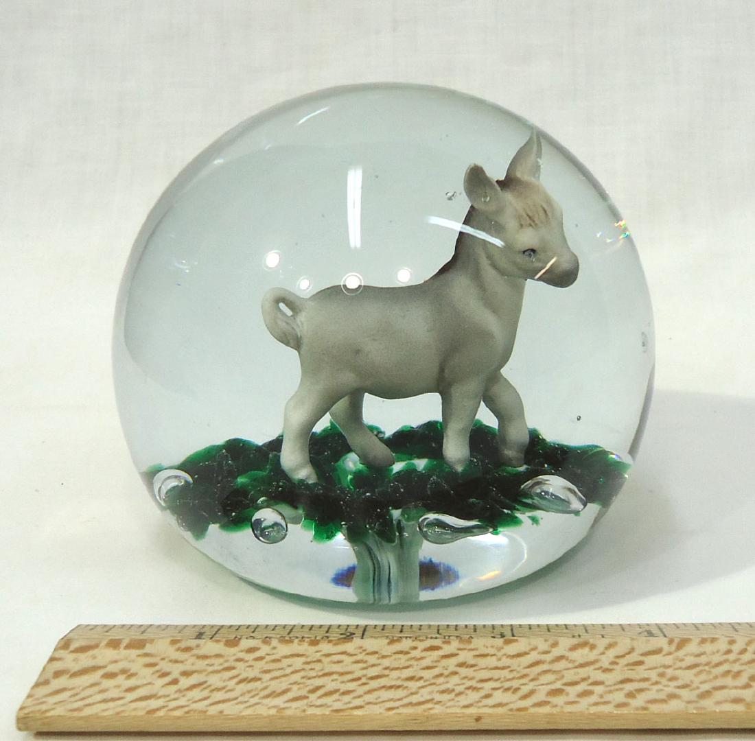 Lg. Sulfide Paperweight: "Gibson" Approx. 4 1/4"W