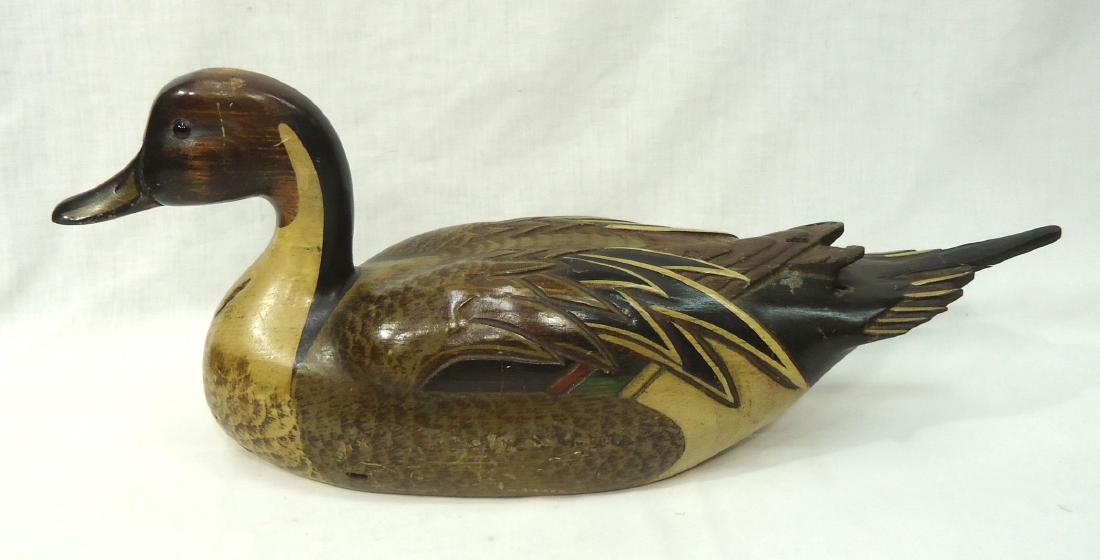 Tom Taber D.U. Pintail Duck Decoy: 22 1/2"L