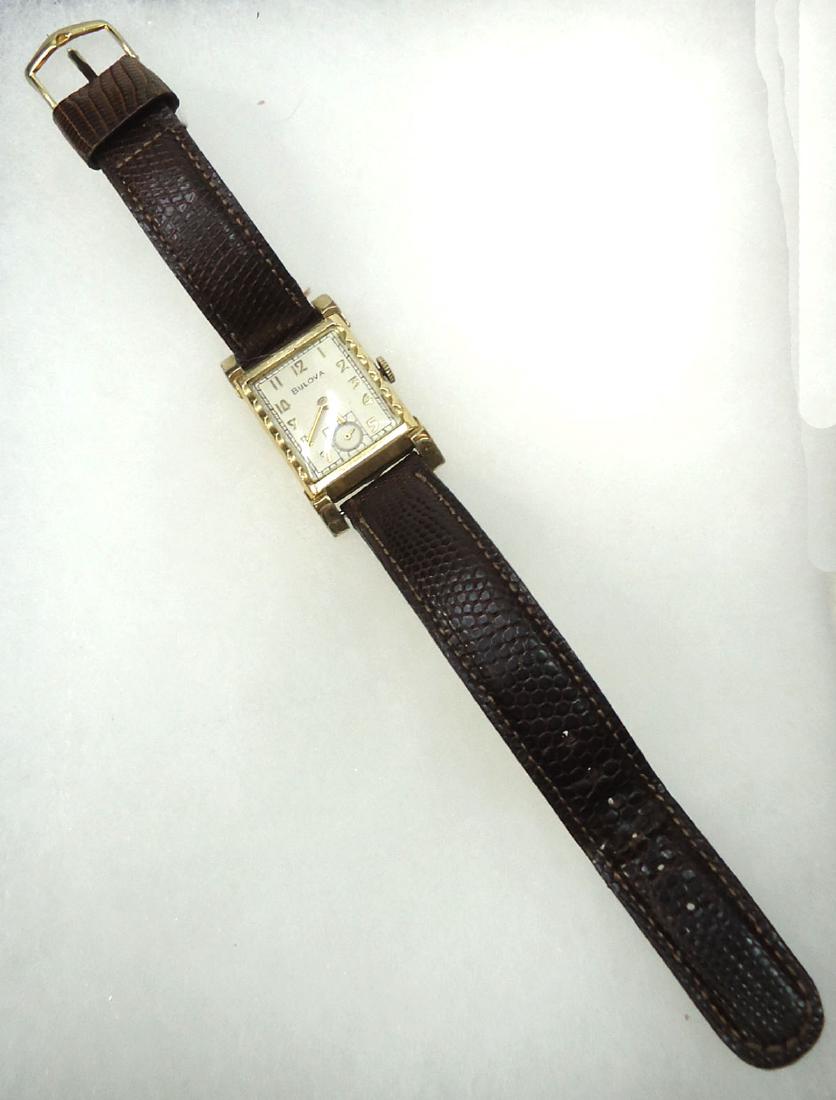 10K G.F. Bulova Wristwatch: 8" Band Presently Running