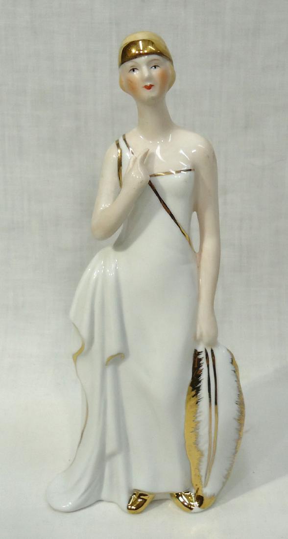 KPM Porcelain Figure: 9"T x 4"W