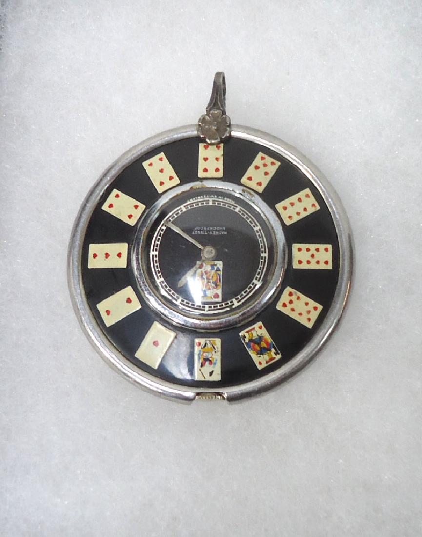 Mathey-Tissot Playing Cards Watch: 2" Not Running