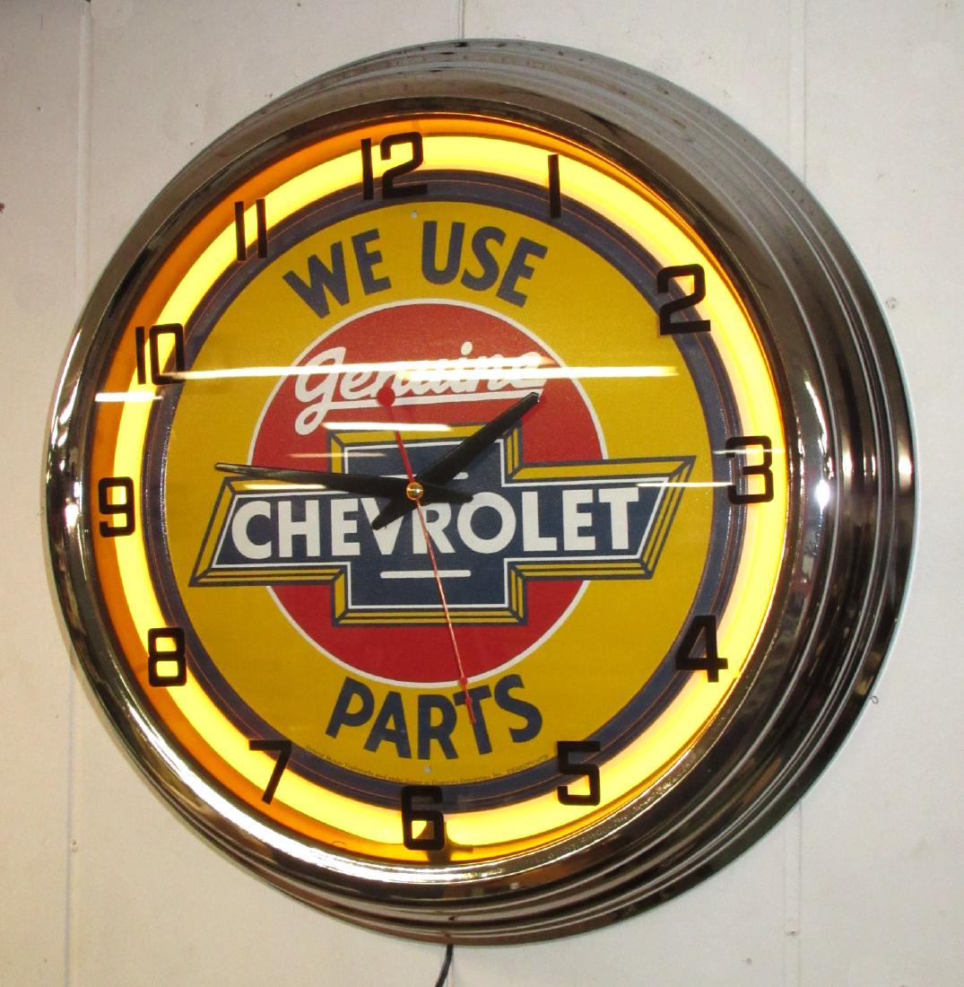 Modern Chevrolet Neon Clock NIB (1 of 4)
