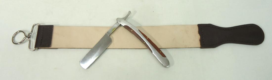 6 1/2" Straight Razor & Strop (1 of 4)