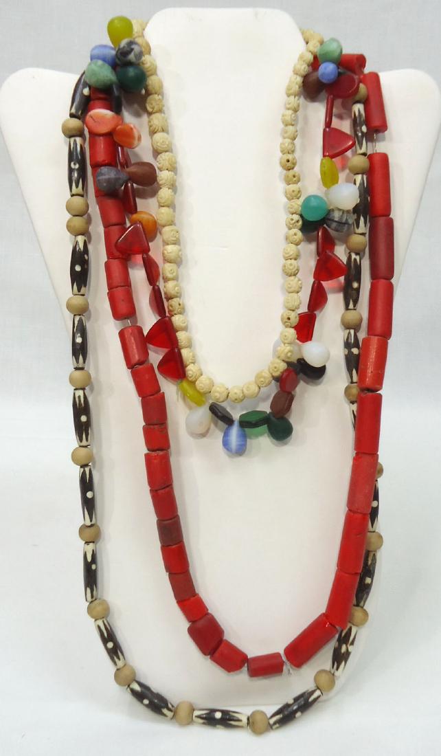 4 African Bead Necklaces (1 of 5)