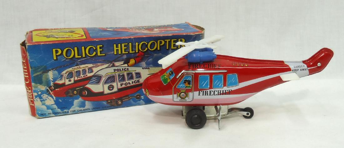 Tin Litho Police Helicopter Orig. Box (1 of 3)