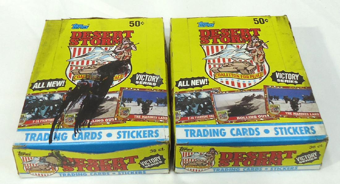 2 Box Topps Desert Storm Cards: 36pc each