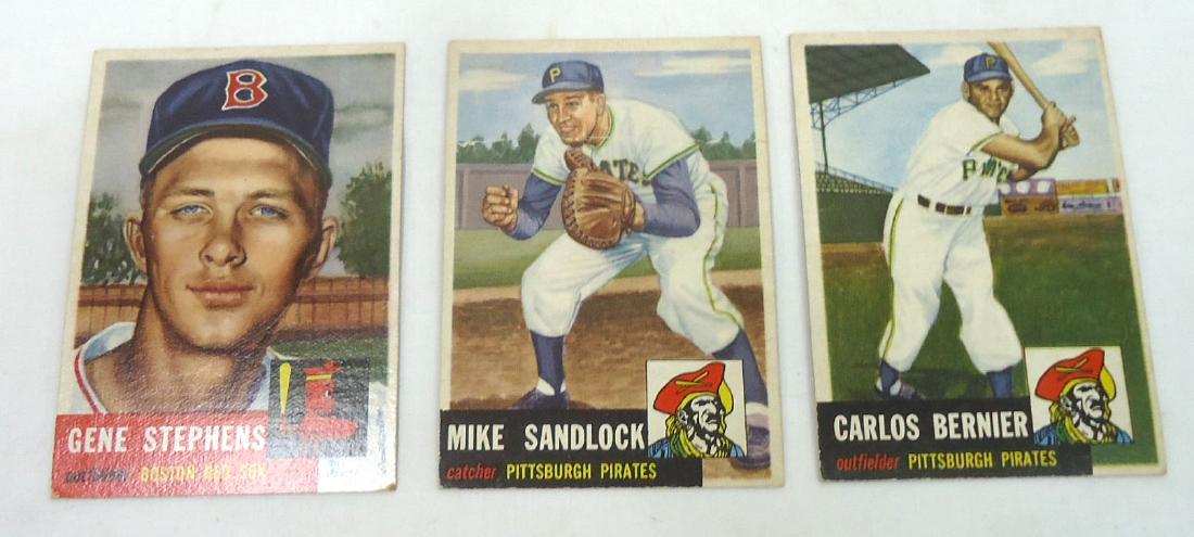 (3) 1953 Topps Baseball Cards: 1953
