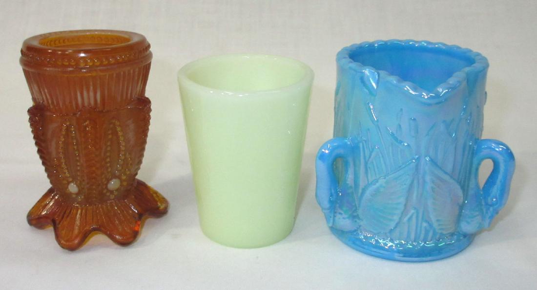 3 Toothpick Holders: 2 1/4", 2 3/4", 2 1/2"T