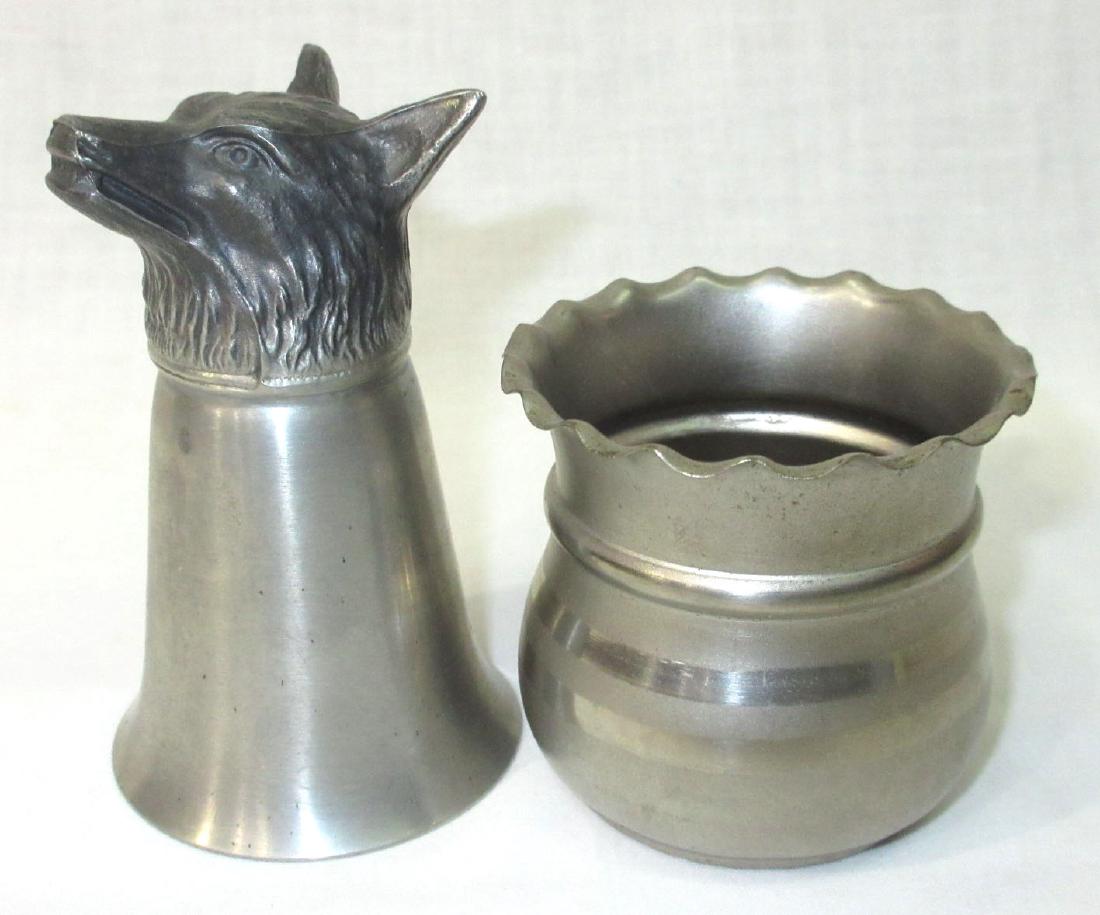 2 Toothpick Holders: 3 1/4"T & 2"T