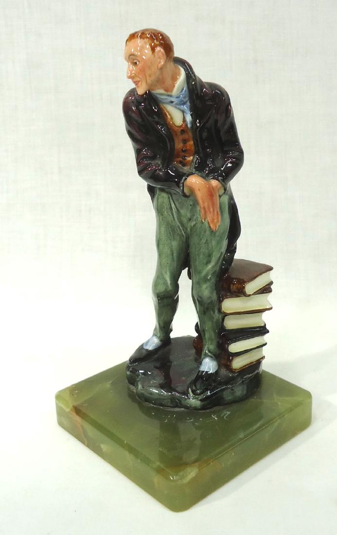 Royal Doulton Figure on Alabaster Base: 8"T x 4" x 4"