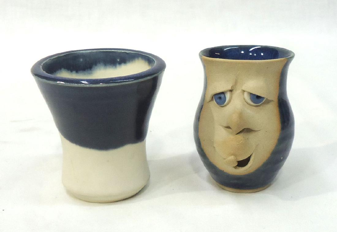 2 Toothpick Holders: 2 3/4"T