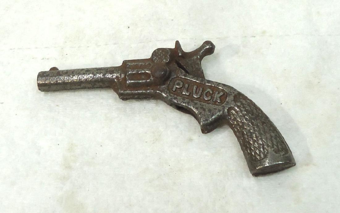 Pluck Miniature Cap Pistol: 3 1/2"L