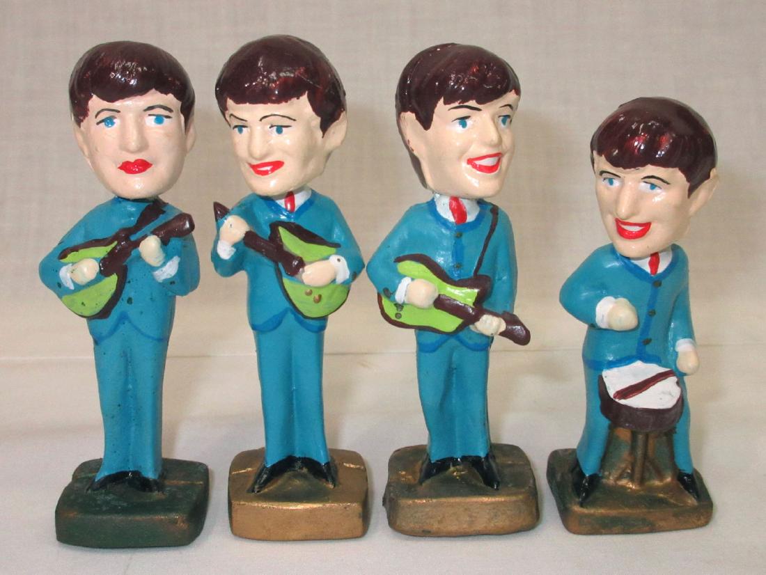 4 Modern Beatles Figures: 3 1/4"T - 3 3/4"T