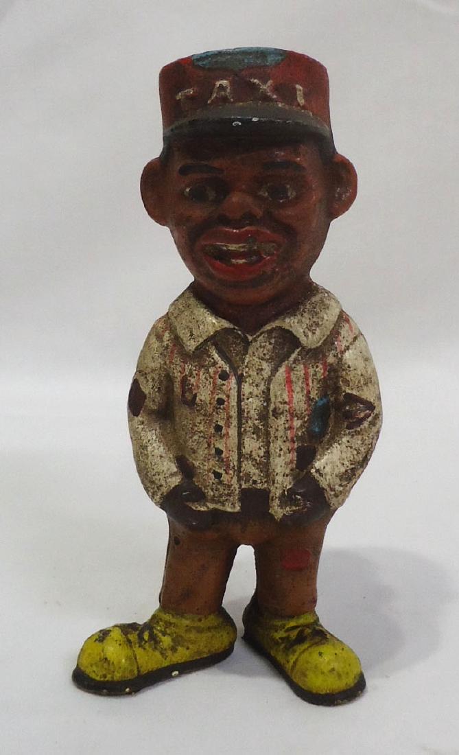 Modern C.I. Black Taxi Driver Bank: 5 1/2"