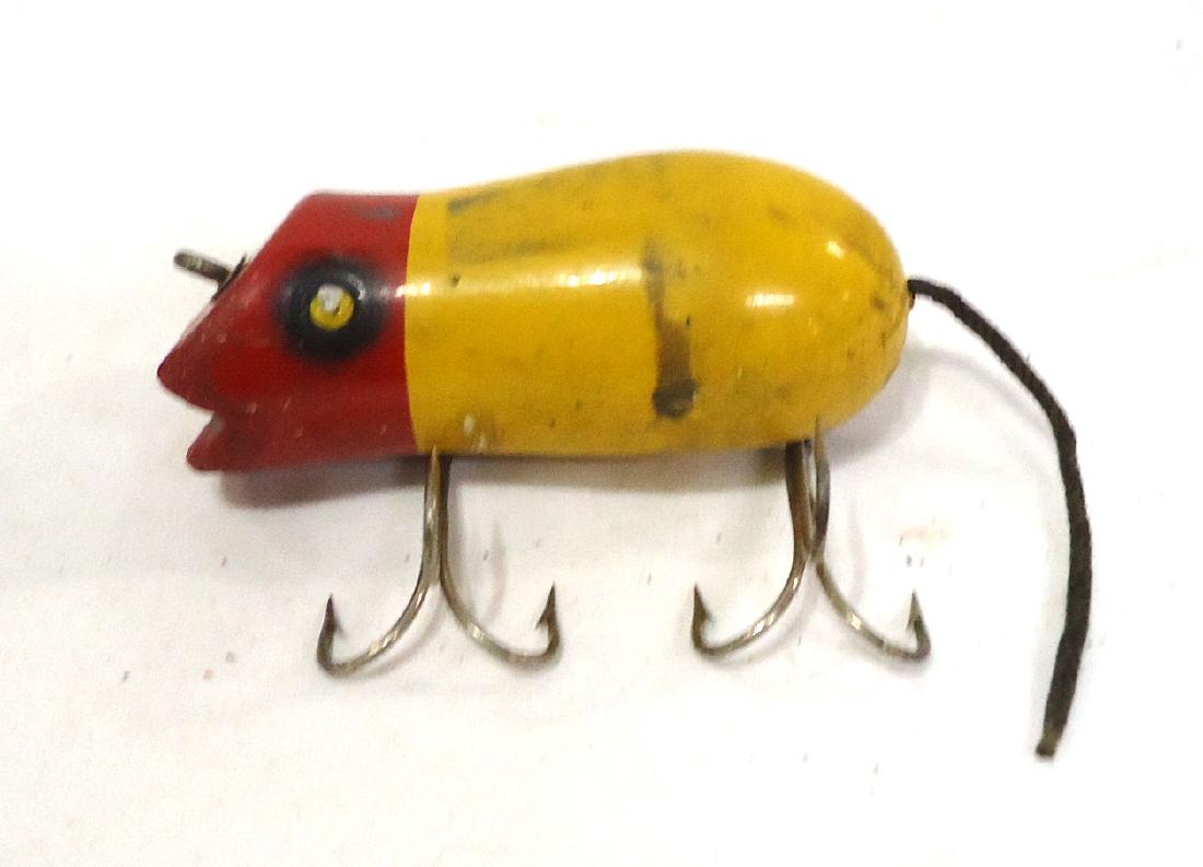 Vintage Wooden Fishing Lure: 3"