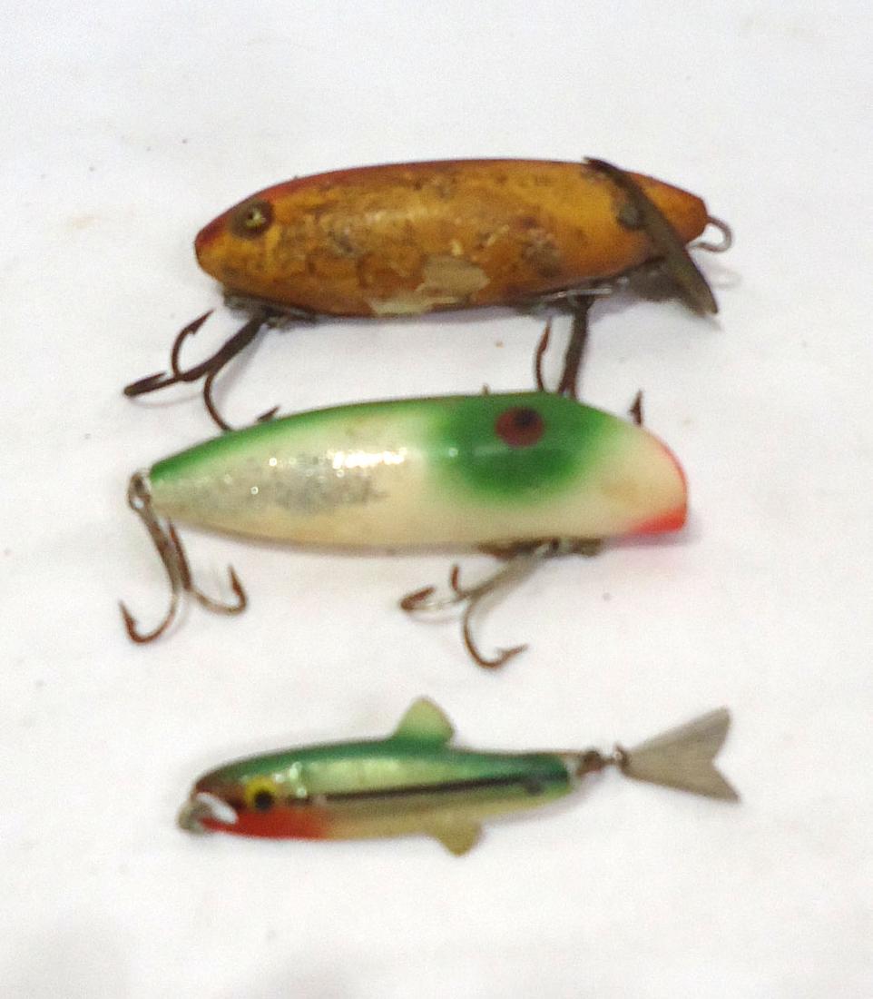 3 Vintage Fishing Lures: 2 3/4" to 3 1/2"