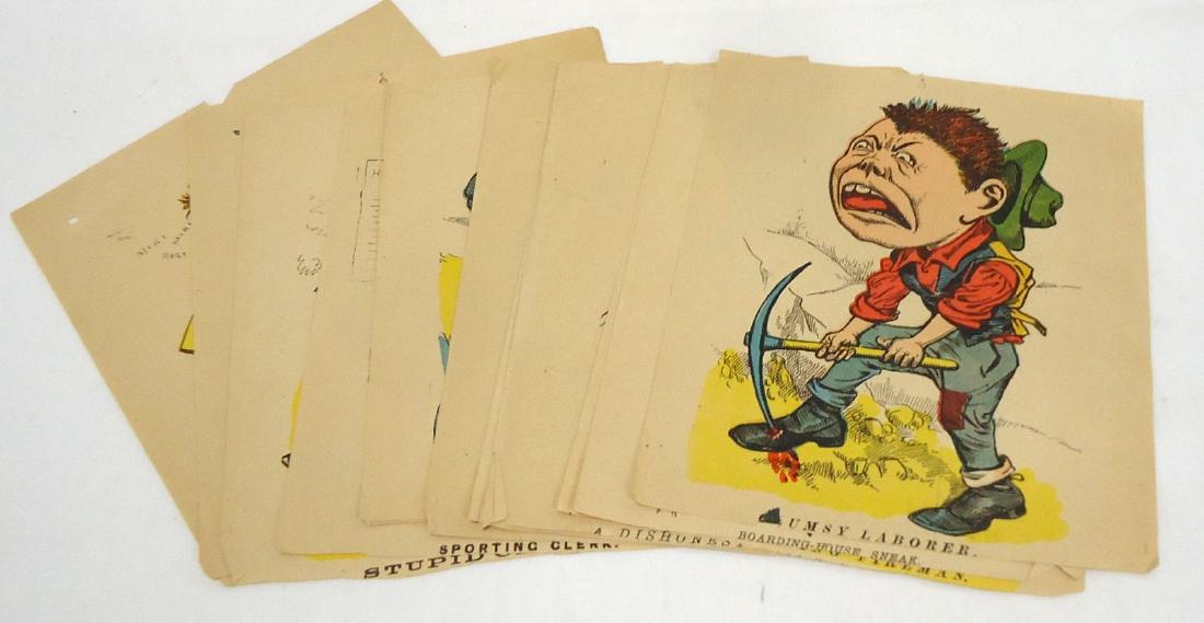 16 Early Cartoons: 7" x 8"