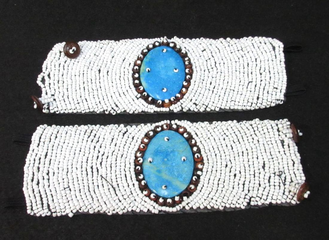 2 pc Beadwork: 7" x 2 3/4"
