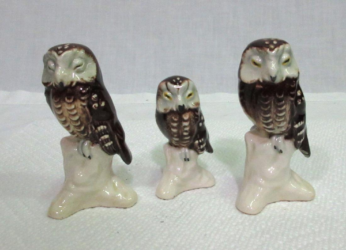 3 Goebel Owls: 2 1/4" - 3 1/4"