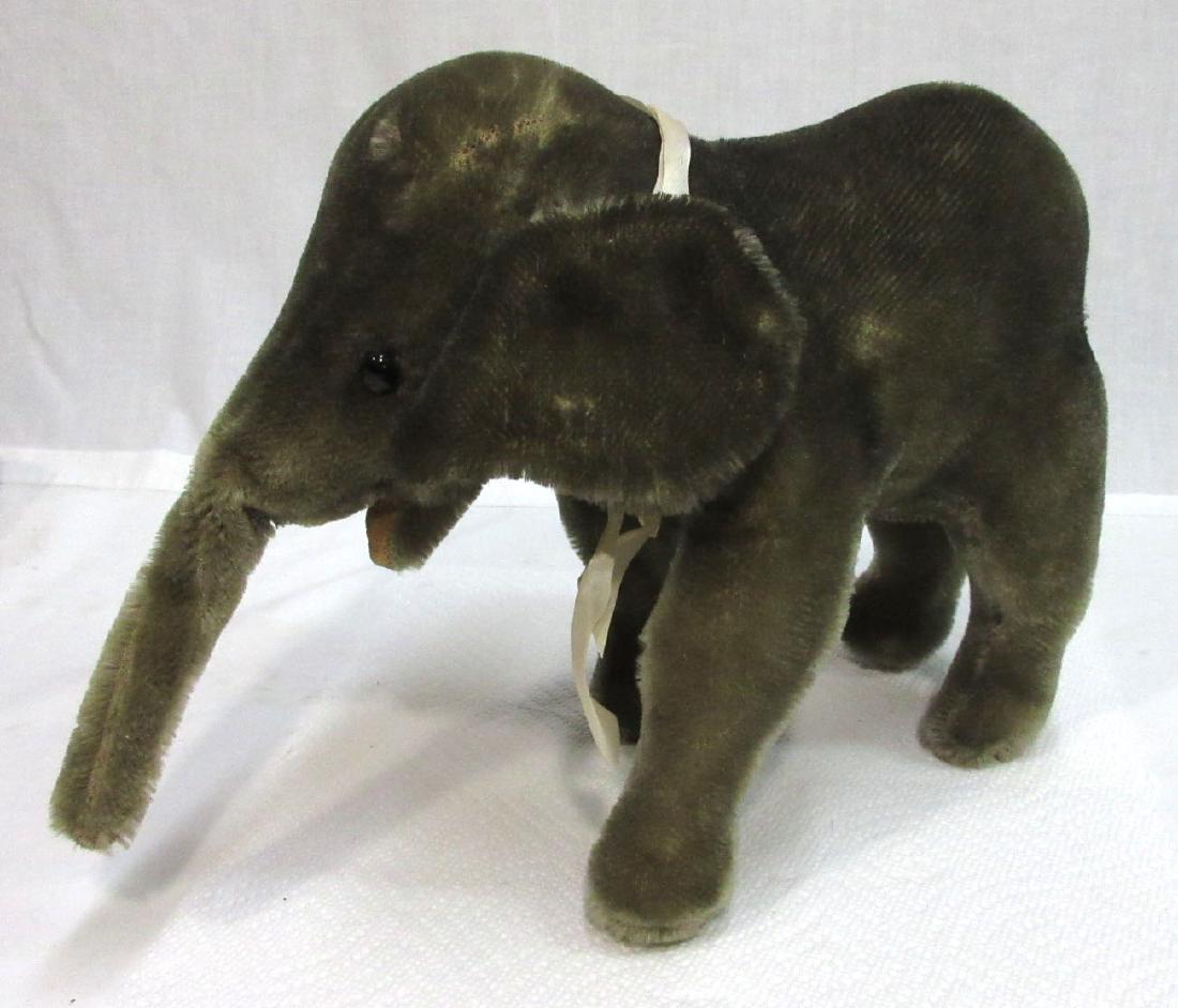 Mohair Elephant Steiff?: 9"T x 11"