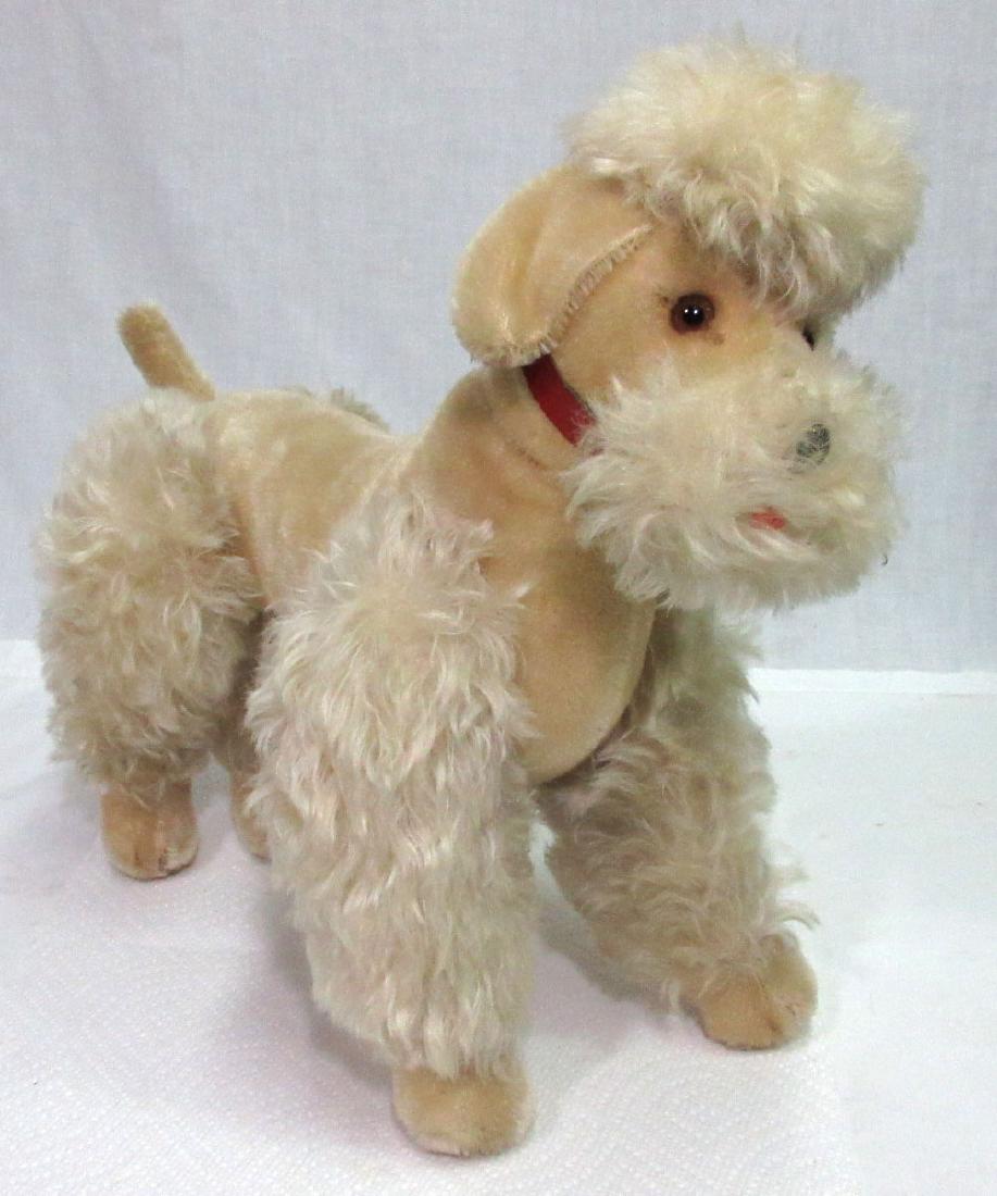Steiff Jointed Poodle: 12 1/2"T x 13"L Standing