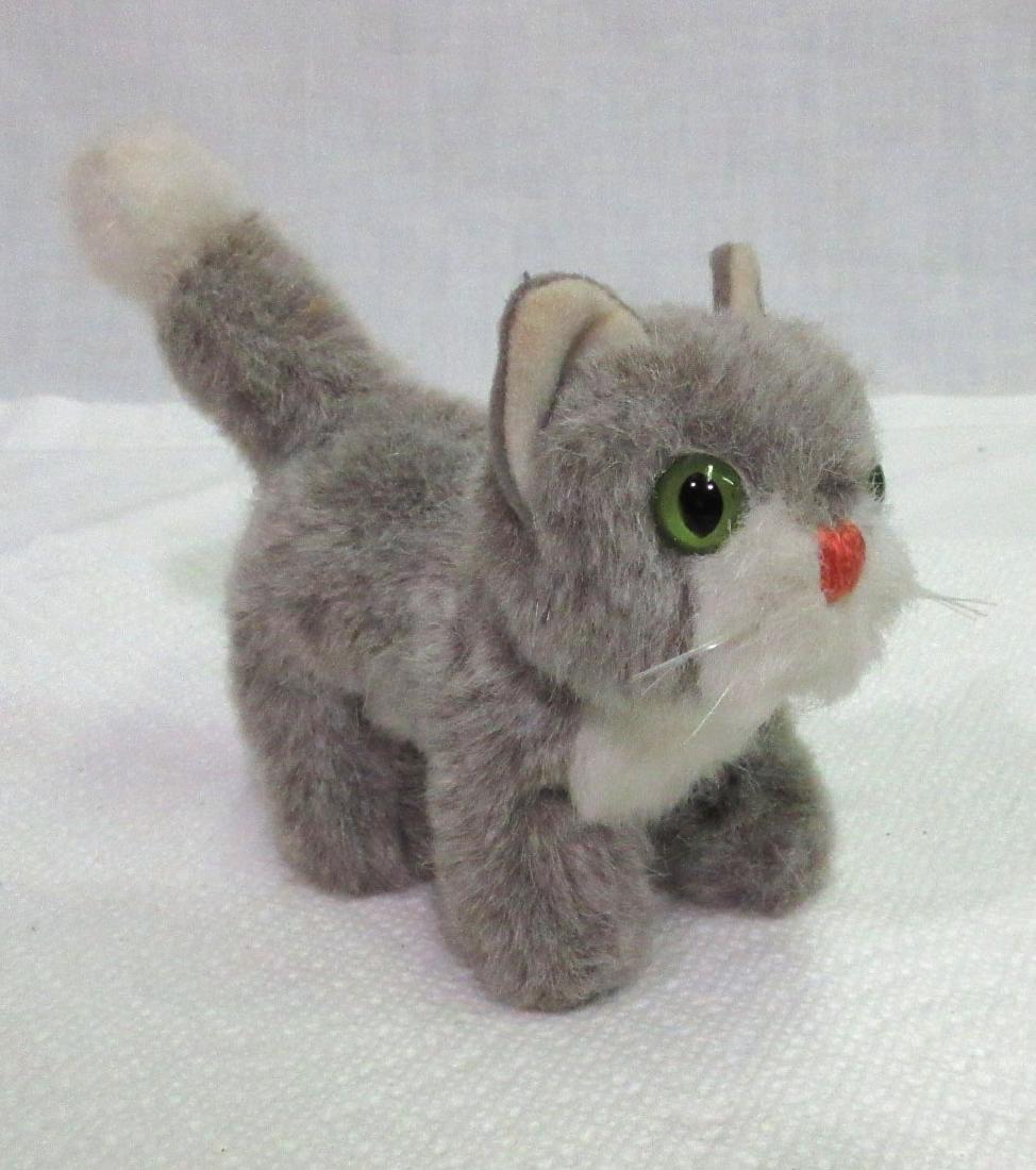 Steiff Cat: 4 1/2"T x 5"L