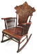 Rocking Chair w/ Carved Ladies Head
