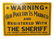 Tin Poultry Sign